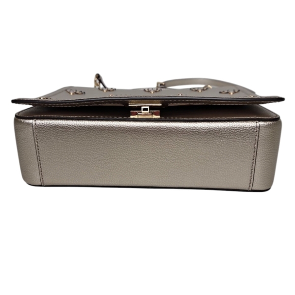 Kate Spade Patterson Drive Embellished Maisie Metallic Blush Crossbody Bag - Picture 4 of 11